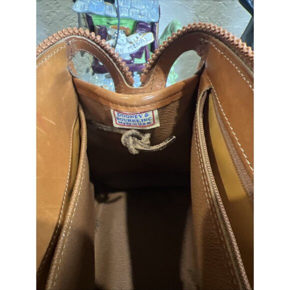 Dooney & Bourke Pebble Leather Handbag Navy Purse Vintage Satchel Purse Handbag - Picture 9 of 15